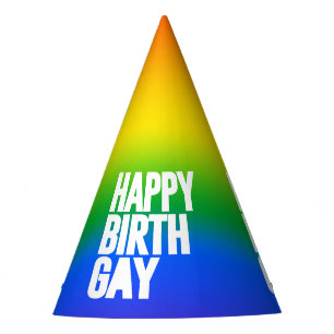 Chapeaux De Fètes Joyeux anniversaire gay