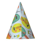 Chapeaux De Fètes Joyeux anniversaire.Instruments de musique. (Dos)