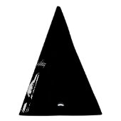 Chapeaux De Fètes Joyeux Anniversaire Noir sur Blanc Rouge Chaperon  (Droite)