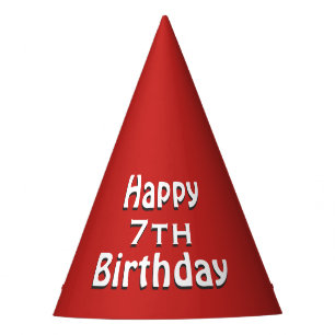 Chapeaux De Fètes Joyeux Anniversaire Rouge
