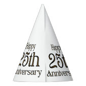 Chapeaux De Fètes Joyeux Casquette du Parti du 25e anniversaire (Dos)