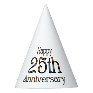 Chapeaux De Fètes Joyeux Casquette du Parti du 25e anniversaire