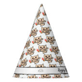 Chapeaux De Fètes Joyeux Chat Avec Crème De Glace (Gauche)