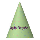 Chapeaux De Fètes Joyeux Confetti d'anniversaire (Devant)