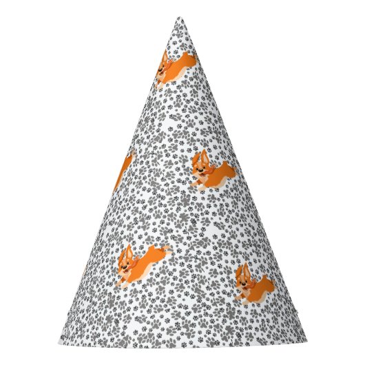 Chapeaux De Fètes Joyeux Corgi (Devant)