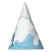 Chapeaux De Fètes Joyeux dauphin de saut avec des bulles (Droite)