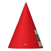 Chapeaux De Fètes Joyeux Noël HoHoHo fête minimaliste Plain (Gauche)