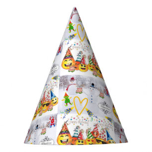 Chapeaux De Fètes Joyeux Noël Joyeux Anniversaire Papier Fête