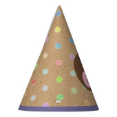 Chapeaux De Fètes Joyeux Oeufs De Pâques À petits pois Sur Papier Fa (Gauche)