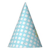 Chapeaux De Fètes Joyeux Sunshine Polka Dot Blue Anniversaire (Gauche)