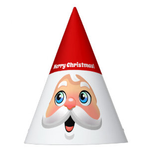 Chapeaux De Fètes Joyeux visage de Père Noël