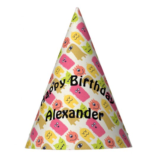 Chapeaux De Fètes Kawaii Monster Casquette de fête d'anniversaire (Devant)