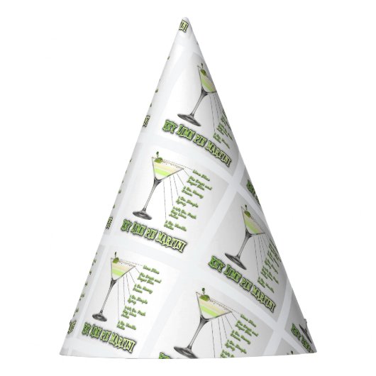 Chapeaux De Fètes Key Lime Pie Martini Cocktail Recette Art (Devant)