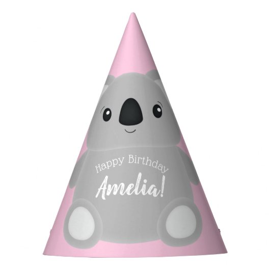 Chapeaux De Fètes Koala Bear fête d'anniversaire (Devant)