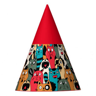 Chapeaux De Fètes La foule des chats
