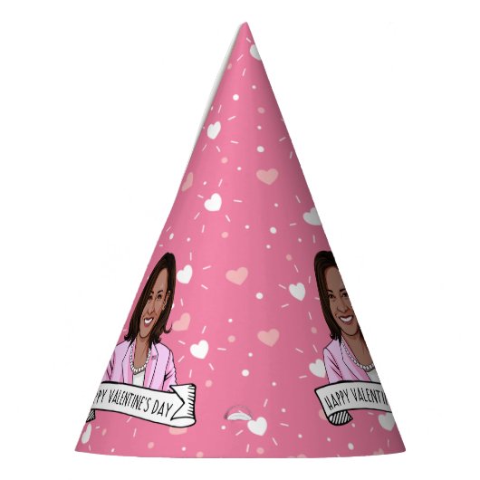 Chapeaux De Fètes La Vice-présidente Kamala Harris Valentine's Day (Gauche)