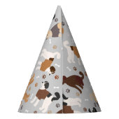 Chapeaux De Fètes Labradoodle / Goldendoodle Bones and Paws Party Ha (Dos)