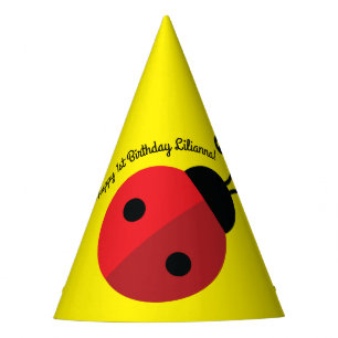 Chapeaux De Fètes Lady Bug Cute Kid's Ladybug Birthday Party
