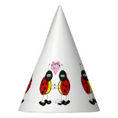 Chapeaux De Fètes Ladybugs ensemble tenant la main dans l'amour (Gauche)
