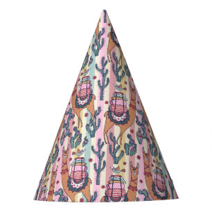 Chapeaux De Fètes Lamas sur le motif de rayures
