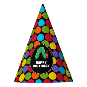 Chapeaux De Fètes L'Anniversaire Très Affamé du Chalkboard Caterpill