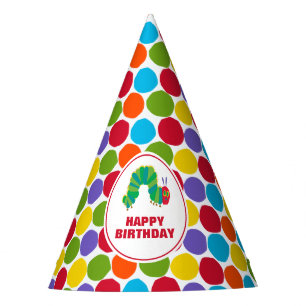 Chapeaux De Fètes L'Anniversaire Très Affamé du Chalkboard Caterpill