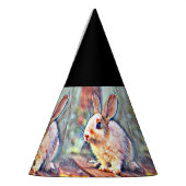 Chapeaux De Fètes lapin aquarell (Gauche)