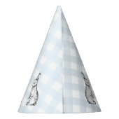 Chapeaux De Fètes Lapin En vichy lapin bleu (Dos)