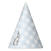 Chapeaux De Fètes Lapin En vichy lapin bleu (Gauche)