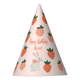 Chapeaux De Fètes Lapin et fraise