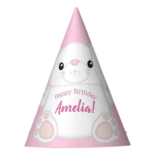 Chapeaux De Fètes Lapin Lapin fête d'anniversaire (Devant)