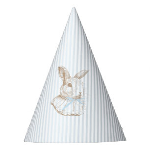 Chapeaux De Fètes Lapin Vintage Bleu Certains Lapins Ont Un An