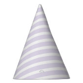 Chapeaux De Fètes Lavande et Motif à diagonale blanche (Droite)