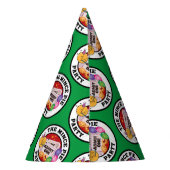 Chapeaux De Fètes Le Casquette du Mince Pie Party (bkgrd vert) (Dos)