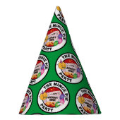 Chapeaux De Fètes Le Casquette du Mince Pie Party (bkgrd vert) (Droite)