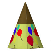 Chapeaux De Fètes Le jaune gaffent des casquettes d'anniversaire de (Dos)