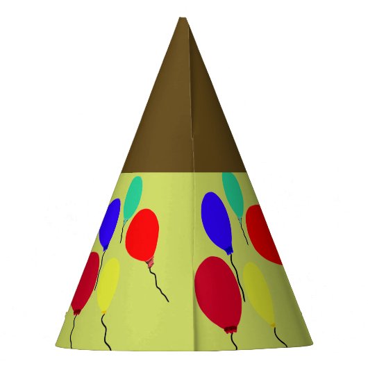 Chapeaux De Fètes Le jaune gaffent les casquettes d'anniversaire (Dos)