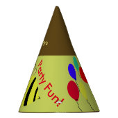 Chapeaux De Fètes Le jaune gaffent les casquettes d'anniversaire (Droite)