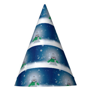 Chapeaux De Fètes Le personnage de bonhomme de neige de Noël adorabl