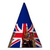 Chapeaux De Fètes Le roi Charles III avec drapeau britannique (Droite)