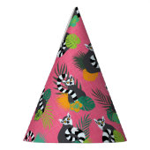 Chapeaux De Fètes Lémurs tropicaux - rose (Gauche)