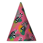 Chapeaux De Fètes Lémurs tropicaux - rose (Droite)