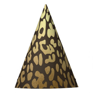 Chapeaux De Fètes Leopard Cheetah Imprimer Fête d'anniversaire de la