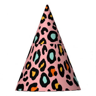 Chapeaux De Fètes Leopard coloré : Motif Vintage de mode