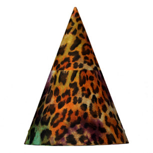 Chapeaux De Fètes Léopard coloré : Texture Vintage Abstraite