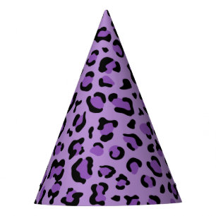 Chapeaux De Fètes Leopard Print, Léopard Spots, Purple Leopard