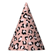 Chapeaux De Fètes Léopard Print, Léopard Spots, Rose Léopard (Dos)