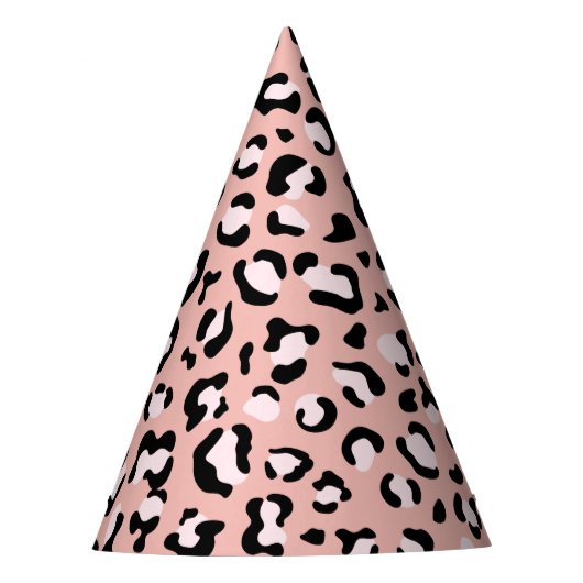 Chapeaux De Fètes Léopard Print, Léopard Spots, Rose Léopard (Devant)