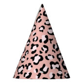 Chapeaux De Fètes Léopard Print, Léopard Spots, Rose Léopard (Gauche)