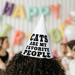 Chapeaux De Fètes Les chats sont ma citation drôle préférée pochoir 